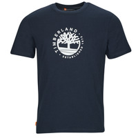 Textil Muži Trička s krátkým rukávem Timberland SS Refibra Logo Graphic Tee Regular Černá