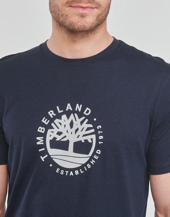Timberland SS Refibra Logo Graphic Tee Regular Černá