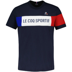 Textil Trička s krátkým rukávem Le Coq Sportif Tricolore Tee Modrá