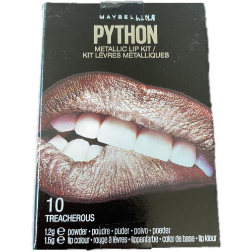 krasa Ženy Paletky s očními stíny Maybelline New York Python Metallic Lipstick Kit - 10 Treacherous Other