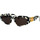 Hodinky & Bižuterie Ženy sluneční brýle Balenciaga Occhiali da Sole  Dynasty BB0095S 010 Černá