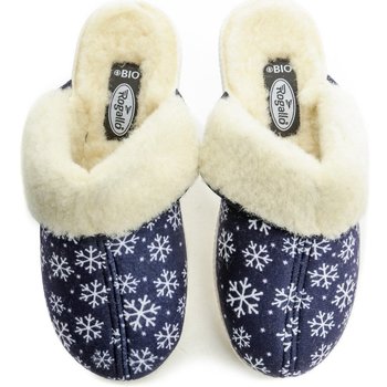 Rogallo 3330-011 modré dámské zimní papuče Modrá