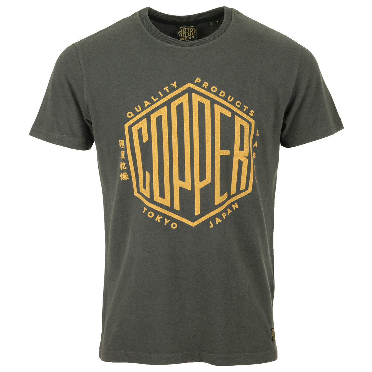 Textil Muži Trička s krátkým rukávem Superdry Copper Label Tee Černá