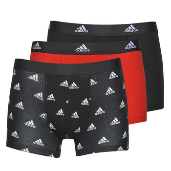 Spodní prádlo Muži Boxerky Adidas Sportswear ACTIVE FLEX COTTON PACK X3 Černá / Červená