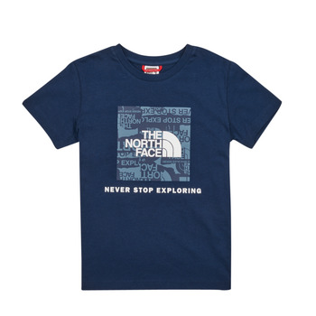 Textil Chlapecké Trička s krátkým rukávem The North Face Boys S/S Redbox Tee Tmavě modrá