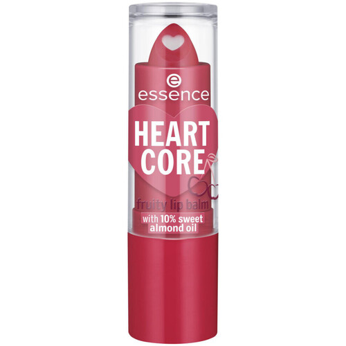 krasa Ženy Péče o rty Essence Heart Core Fruity Lip Balm - 01 Crazy Cherry Růžová