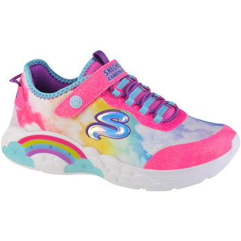 Boty Dívčí Nízké tenisky Skechers Rainbow Racer Růžová