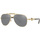 Hodinky & Bižuterie sluneční brýle Versace Occhiali da Sole  VE2236 1002Z3 Polarizzati Zlatá