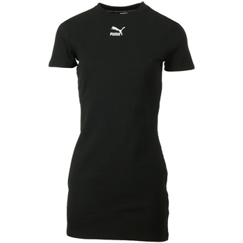 Textil Ženy Šaty Puma Classics Ribbed Dress Černá