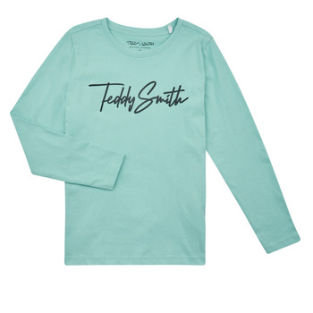 Textil Chlapecké Trička s dlouhými rukávy Teddy Smith T-EVAN ML JR Modrá / Světlá