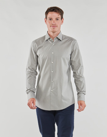 Textil Muži Košile s dlouhymi rukávy BOSS H-HANK-kent-C1-214 Khaki