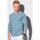 Textil Muži Trička s krátkým rukávem Ombre Pánské basic tričko s dlouhým rukávem Konrad Modrá