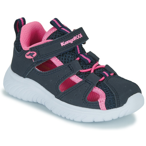Boty Dívčí Sportovní sandály Kangaroos KI-Rock Lite EV Tmavě modrá / Růžová