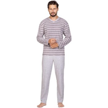 Textil Pyžamo / Noční košile Regina Pánské pyžamo 589 brown 