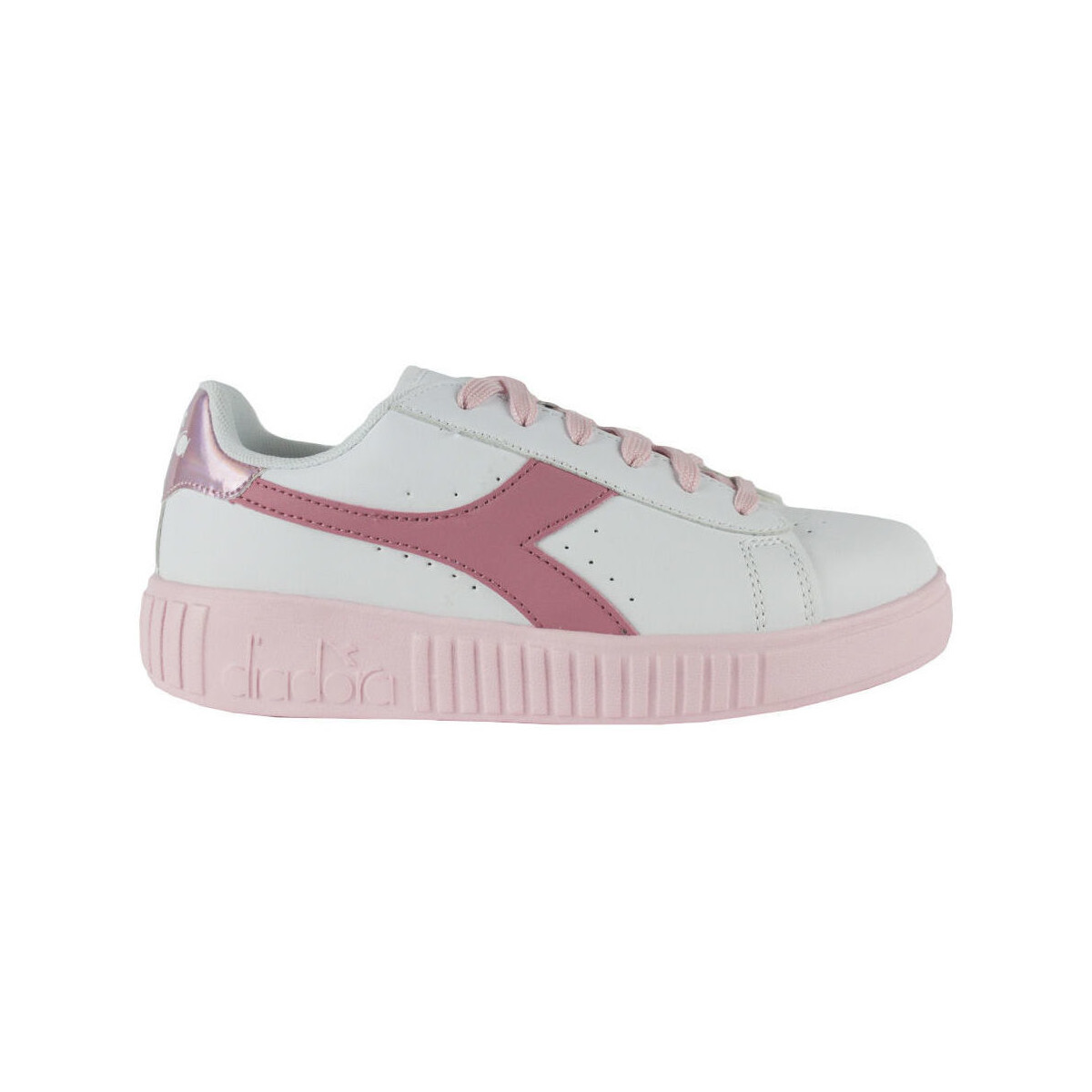 Boty Děti Módní tenisky Diadora 101.176595 01 C0237 White/Sweet pink Růžová