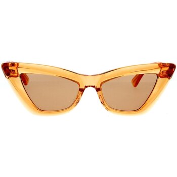 Hodinky & Bižuterie Ženy sluneční brýle Bottega Veneta Occhiali da Sole  BV1101S 011 Bílá