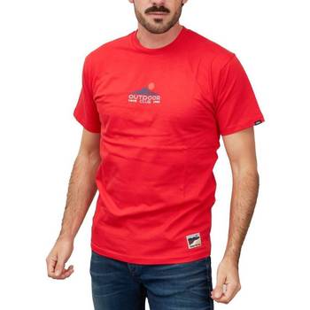 Vans Košile s krátkými rukávy OUTDOOR CLUB - Červená