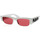 Hodinky & Bižuterie sluneční brýle McQ Alexander McQueen Occhiali da Sole  AM0404S 005 Bílá