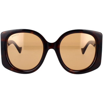 Hodinky & Bižuterie Ženy sluneční brýle Gucci Occhiali da Sole  GG1257S 002 Hnědá