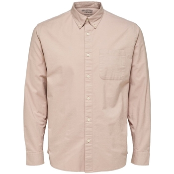 Selected Košile s dlouhymi rukáv Noos Regrick Oxford Shirt - Shadow Gray - Růžová