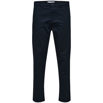 Textil Muži Kalhoty Selected Noos Slim Tape New Miles Pants - Dark Sapphire Modrá