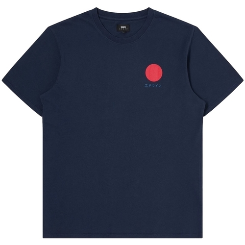 Textil Muži Trička & Pola Edwin Japanese Sun T-Shirt - Navy Blazer Modrá