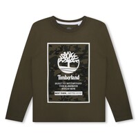Textil Chlapecké Trička s dlouhými rukávy Timberland T25U27-655-C Khaki