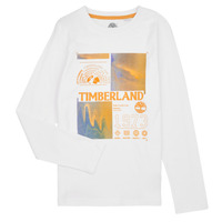 Textil Chlapecké Trička s dlouhými rukávy Timberland T25U29-10P-J Bílá