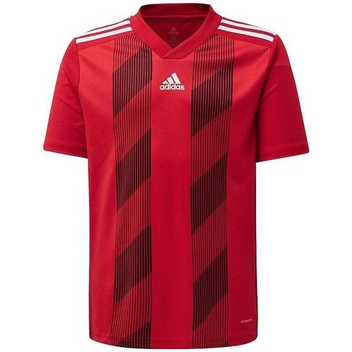 Textil Chlapecké Trička s krátkým rukávem adidas Originals JR Striped 19 Červená