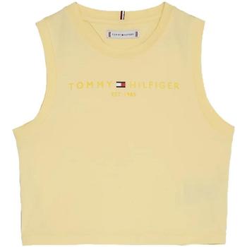 Textil Dívčí Trička s krátkým rukávem Tommy Hilfiger  Žlutá