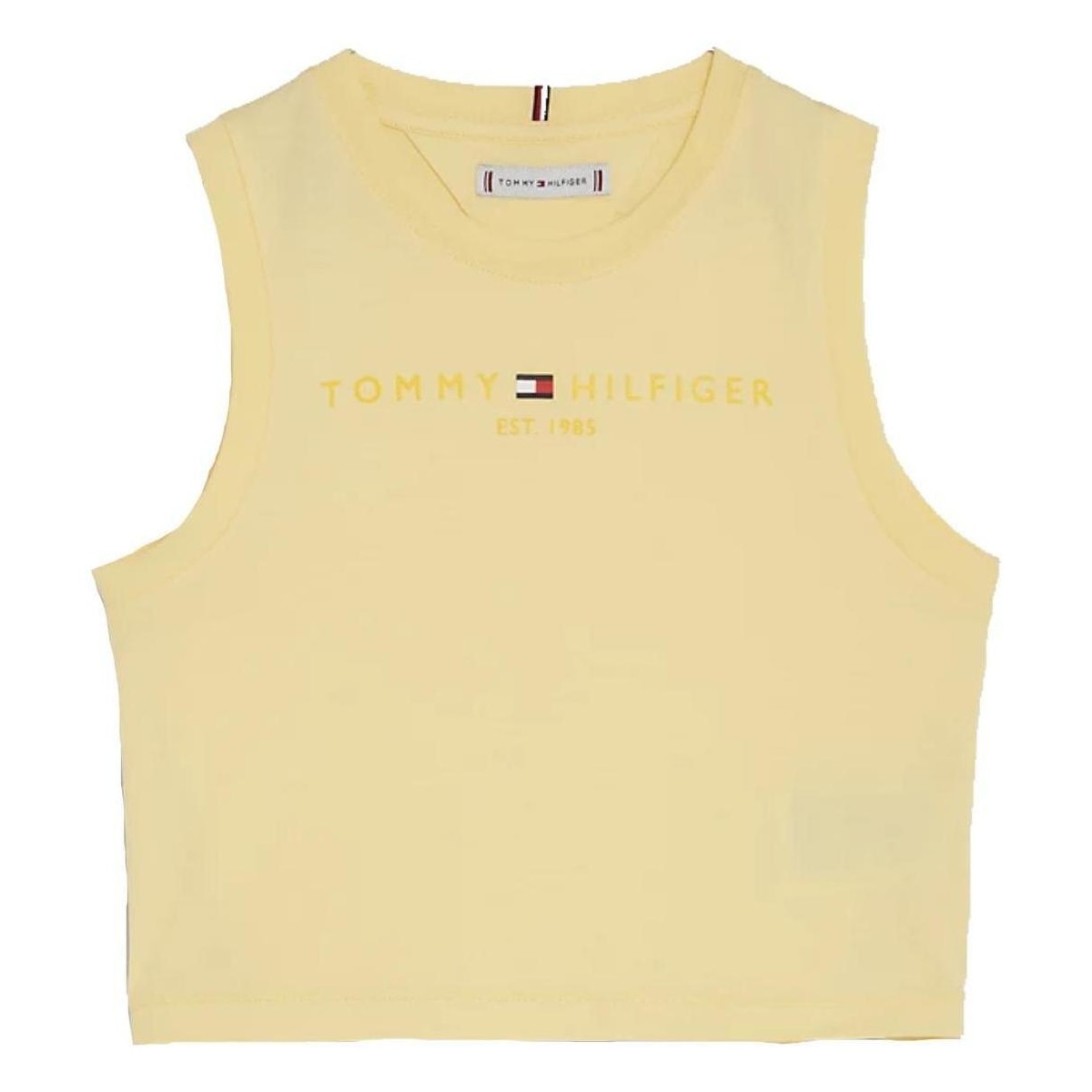 Textil Dívčí Trička s krátkým rukávem Tommy Hilfiger  Žlutá