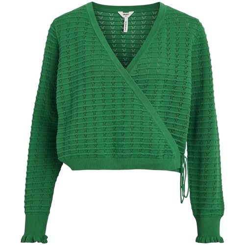 Textil Ženy Svetry Object Jasmin Cardigan L/S - Fern Green Zelená