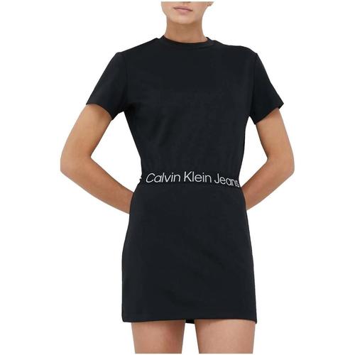 Textil Ženy Šaty Calvin Klein Jeans  Černá
