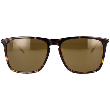 Hodinky & Bižuterie sluneční brýle Gucci Occhiali da Sole  GG1269S 002 Hnědá
