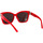 Hodinky & Bižuterie Ženy sluneční brýle Balenciaga Occhiali da Sole  BB0102SA 012 Červená