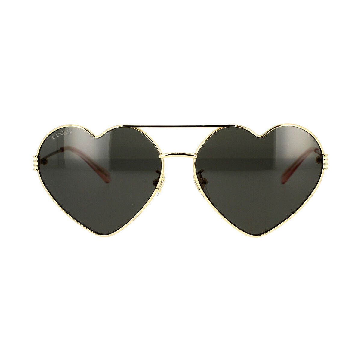 Hodinky & Bižuterie Ženy sluneční brýle Gucci Occhiali da Sole  Logo GG1283S 001 Zlatá