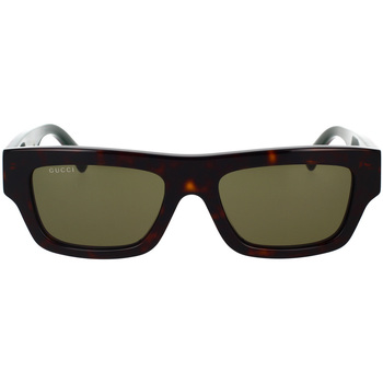 Hodinky & Bižuterie Muži sluneční brýle Gucci Occhiali da Sole  GG1301S 002 Hnědá
