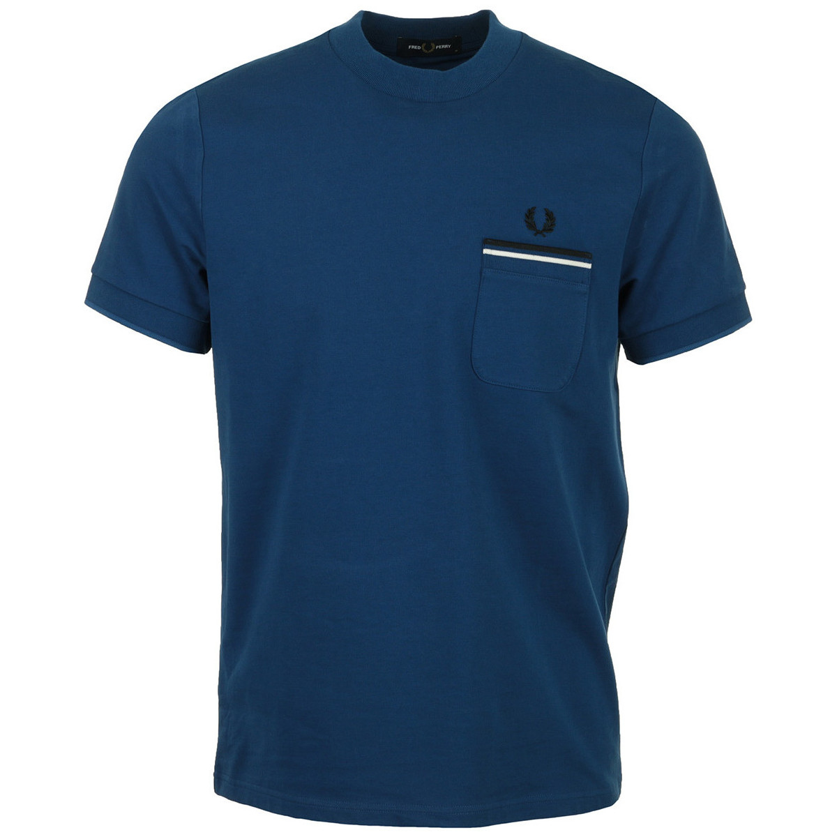 Textil Muži Trička s krátkým rukávem Fred Perry Loopback Jersey Pocket T-Shirt Modrá