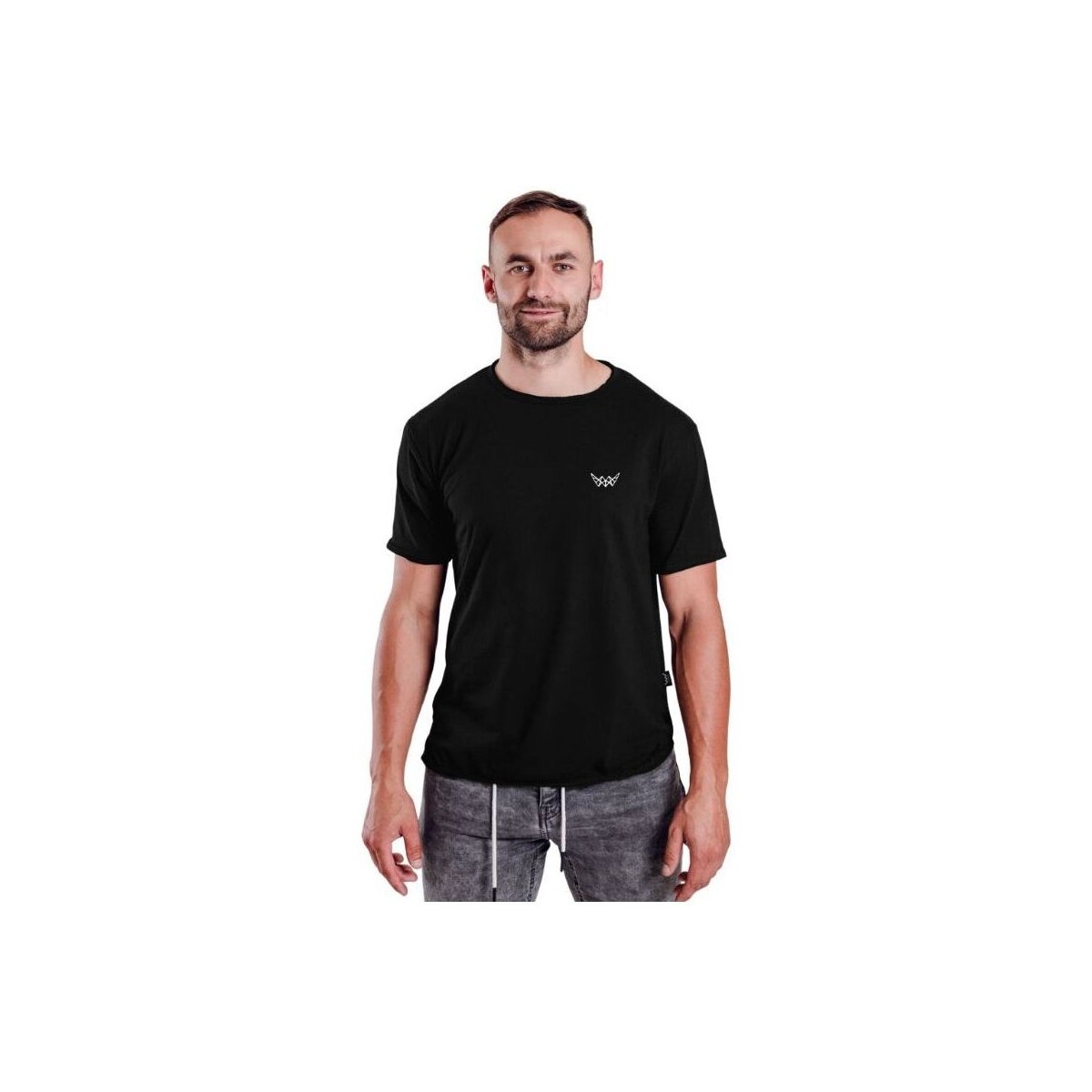 Textil Muži Trička s krátkým rukávem Vuch pánské tričko Prius černá Černá