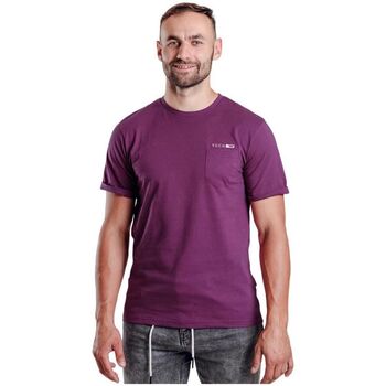 Textil Muži Trička s krátkým rukávem Vuch Pánské triko Rasko fialová S Fialová