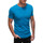 Textil Muži Trička s krátkým rukávem Deoti Pánské Basic tričko Fraser tyrkysová Modrá