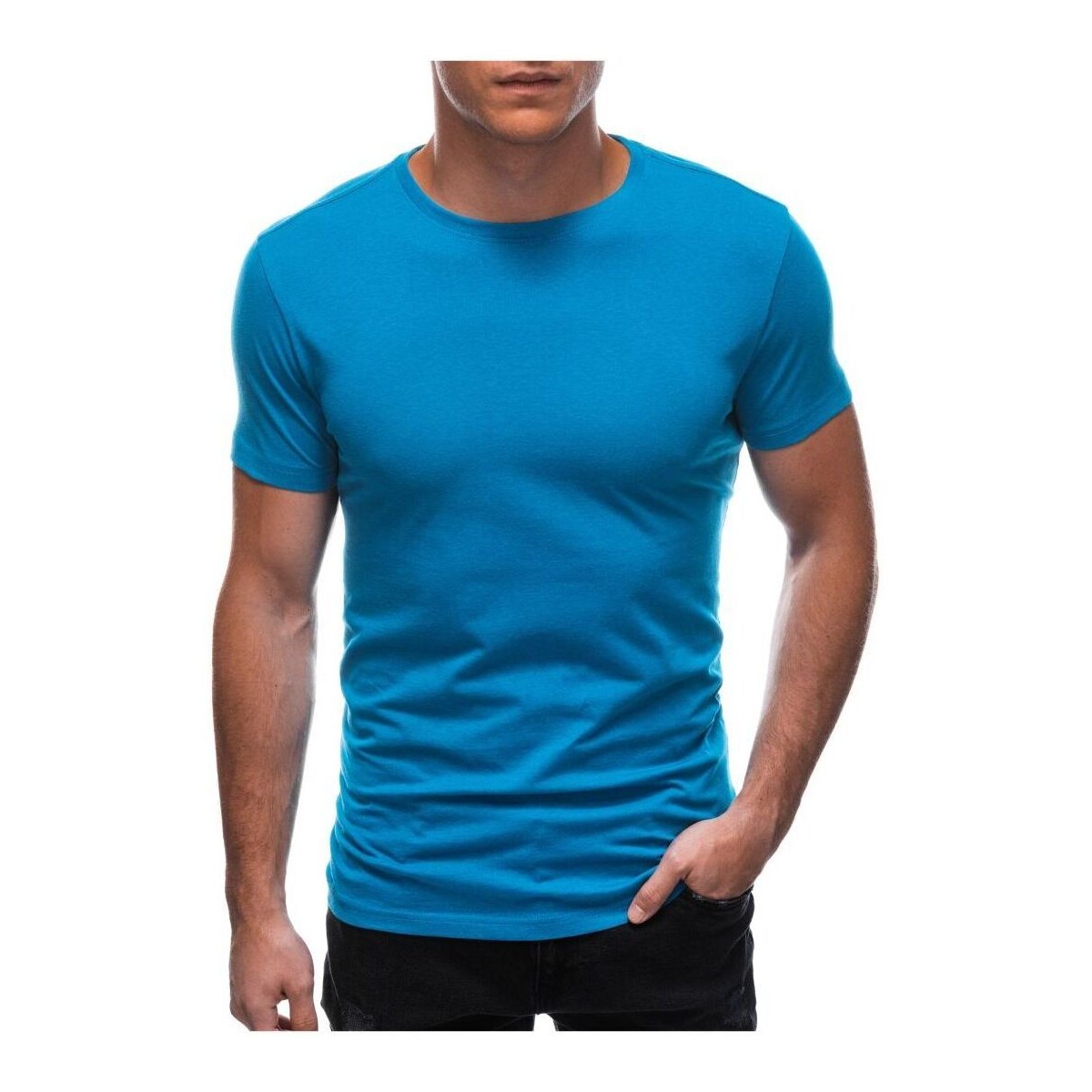 Textil Muži Trička s krátkým rukávem Deoti Pánské Basic tričko Fraser tyrkysová Modrá