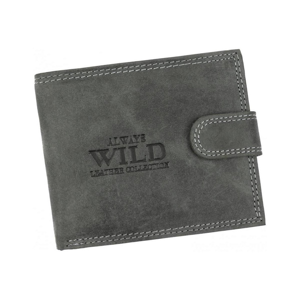 Taška Muži Náprsní tašky Wild Černá pánská peněženka z broušené kůže RFID v krabičce Černá
