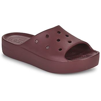 Boty Ženy pantofle Crocs Classic Platform Slide Bordó