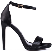 Boty Ženy Sandály Pk Výborné černé dámské  sandály na jehlovém podpatku 