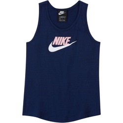 Textil Dívčí Tílka / Trička bez rukávů  Nike CAMISETA TIRANTES NIA  DA1386 Modrá