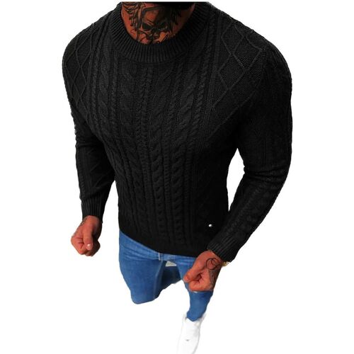 Textil Muži Svetry Ozonee Pánský svetr Arches černá Černá