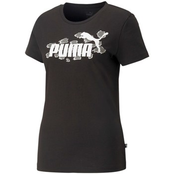 Textil Ženy Trička s krátkým rukávem Puma Ess Animal Černá