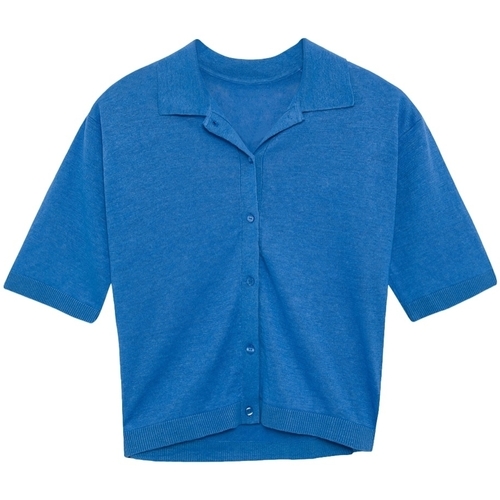 Textil Ženy Halenky / Blůzy Ecoalf Juniperalf Shirt - French Blue Modrá