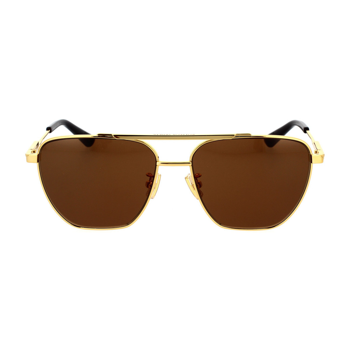 Hodinky & Bižuterie Muži sluneční brýle Bottega Veneta Occhiali da Sole  BV1236S 002 Zlatá